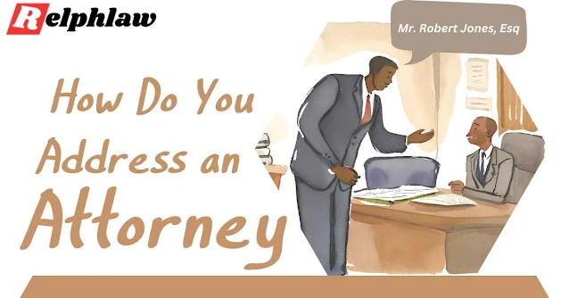 When corresponding with a lawyer, you can address them using a standard courtesy title such as "Mr. Robert Jones" or "Ms. Cynthia Adams," or you can skip the courtesy title and use "Esquire" after their name in its abbreviated form, such as "Robert Jones, Esq." Or "Cynthia Adams, Esq."